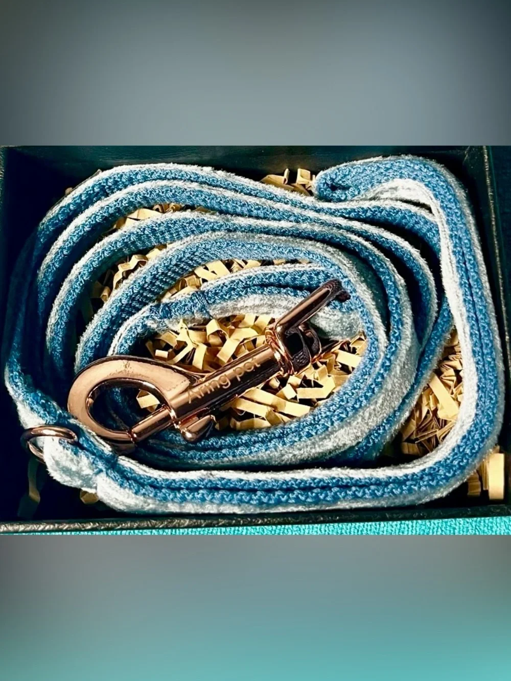ARING PET Dog Leash, Velvet Dog Leashes Matching Dog Collars, Handmade Strong Bl